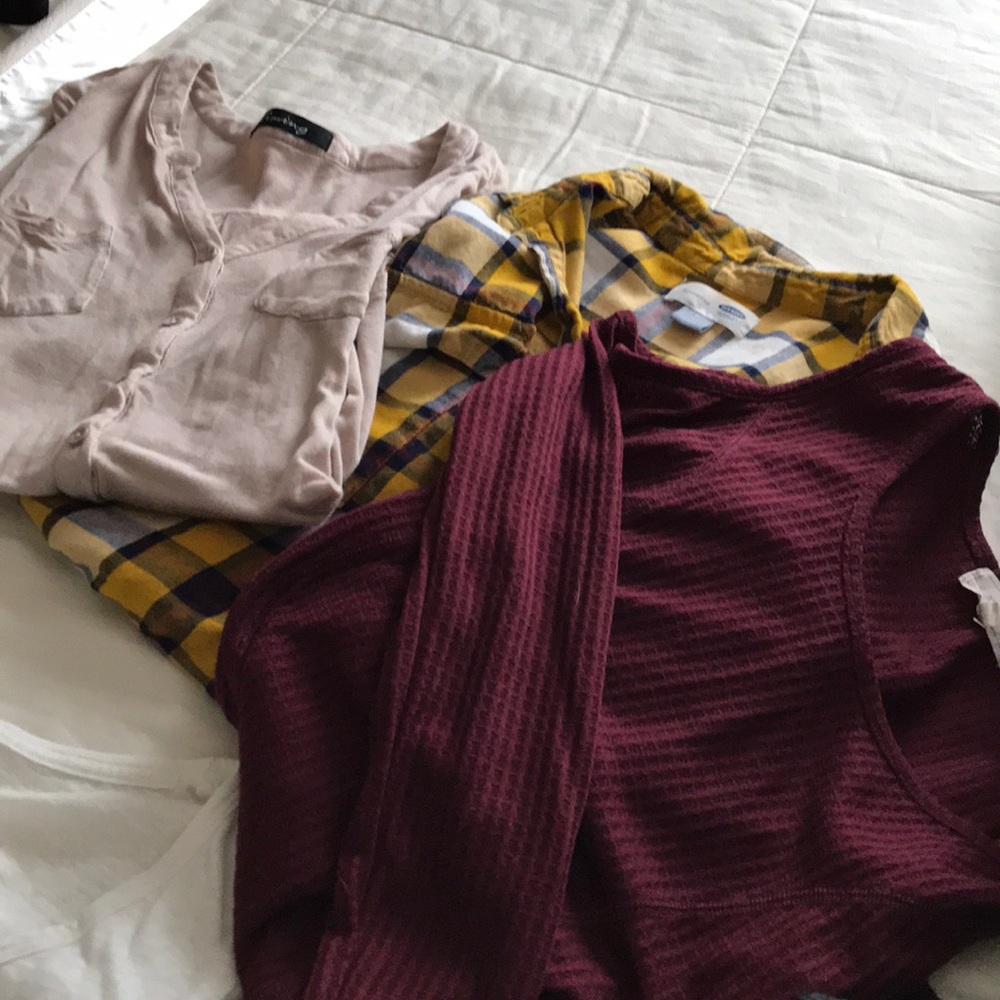 3 long sleeved Large